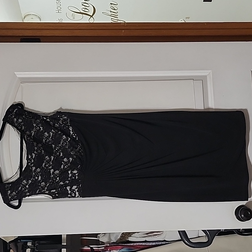 Black lace on top dressbarn dress